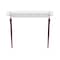 Lesro Siena Lounge Reception Sofa Table 40x15in Glass Top, Walnut SN0860 - alternate 1